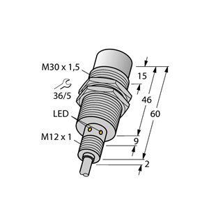 Capteur inductif TURCK NI30U-EM30WD-AP6X - détecteur de proximité inductif