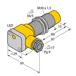 Capteur inductif TURCK NI20U-EG30SK-AP6X - détecteur de proximité inductif
