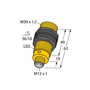 Capteur inductif TURCK BI10-S30-AP6X-H1141 - détecteur de proximité inductif