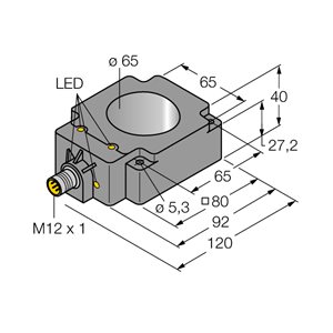 Capteur inductif TURCK BI65R-Q80-AP6X2-H1141 - détecteur de proximité inductif