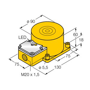 Capteur inductif TURCK NI60-K90SR-VP4X2 - détecteur de proximité inductif