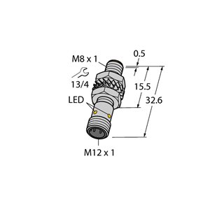 Capteur inductif TURCK BI3-M08KK-AP6X-H1341 - détecteur de proximité inductif