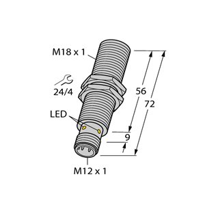 Capteur inductif TURCK BI5NF-EM18HE-AN6X2-H1141 - détecteur de proximité inductif