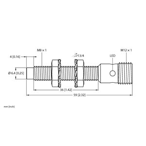 Capteur inductif TURCK NI3-EG08-AP6X-H1341 - détecteur de proximité inductif