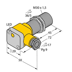 Capteur inductif TURCK BI10-G30SK-Y1X - détecteur de proximité inductif