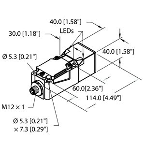 Capteur inductif TURCK BI15U-CP40-VP4X2-H1141 - détecteur de proximité inductif