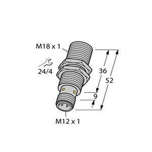 Capteur inductif TURCK BI8U-EM18WD-VP6X-H1141/3GD - détecteur de proximité inductif