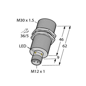 Capteur inductif TURCK BI15U-EM30WD-AP6X-H1141/3GD - détecteur de proximité inductif