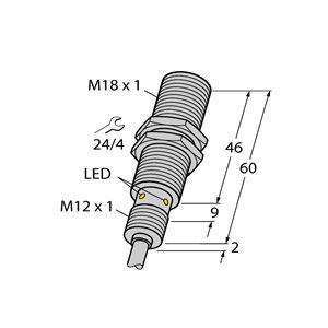 Capteur inductif TURCK BI8U-EM18MWD-VN6X 7M - détecteur de proximité inductif