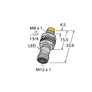 Capteur inductif TURCK NI5-M08KK-AP6X-H1341 - détecteur de proximité inductif