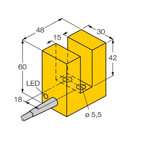 Capteur inductif TURCK SI15-K30-AP6X - détecteur de proximité inductif
