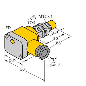 Capteur inductif TURCK NI5-EG12SK-Y1X - détecteur de proximité inductif