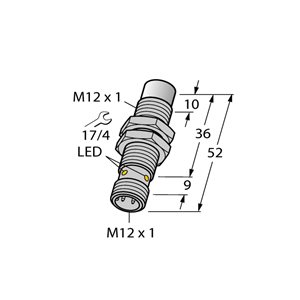 Capteur inductif TURCK NI10U-EM12WD-AP6X-H1141/3GD - détecteur de proximité inductif