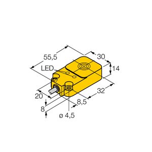 Capteur inductif TURCK NI20-Q14-AP6X2 - détecteur de proximité inductif