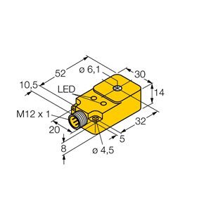 Capteur inductif TURCK BI6R-Q14-AP6X2-H1141 - détecteur de proximité inductif