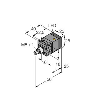 Capteur inductif TURCK BI10U-CA25-AP6X2-V1131 - détecteur de proximité inductif