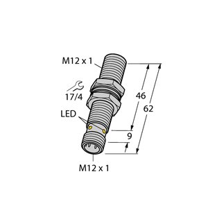Capteur inductif TURCK BI4U-EM12EWD-VP6X-H1141 - détecteur de proximité inductif