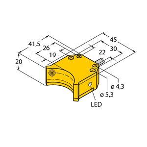 Capteur inductif TURCK NI4-DS20-2Y1X2 - détecteur de proximité inductif
