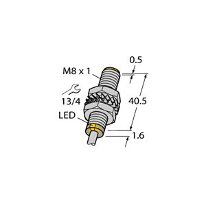 Capteur inductif TURCK BI3-M08E-VN6X 7M - détecteur de proximité inductif