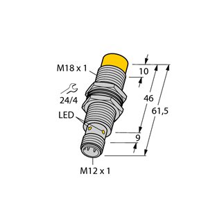 Capteur inductif TURCK NI12U-M18M-VN4X-H1141 - détecteur de proximité inductif