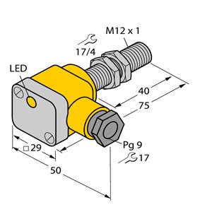 Capteur inductif TURCK BI3U-EG12SK-VP4X - détecteur de proximité inductif