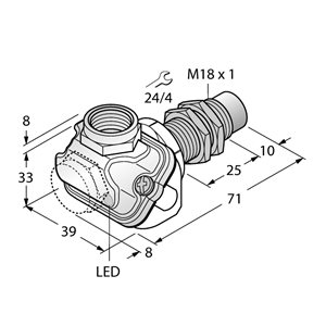 Capteur inductif TURCK NI10-EM18WDTC-Y1X - détecteur de proximité inductif