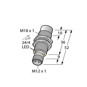 Capteur inductif TURCK NI15U-EM18WD-AP6X-H1141/3GD - détecteur de proximité inductif