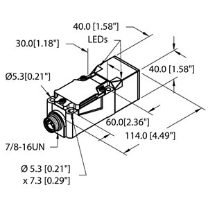 Capteur inductif TURCK NI20-CP40-FZ3X2-B1131 - détecteur de proximité inductif