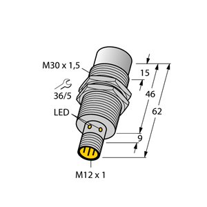 Capteur inductif TURCK NI30U-EM30WD-AP6X-H1141 - détecteur de proximité inductif