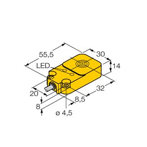 Capteur inductif TURCK NI20-Q14-AN6X2 - détecteur de proximité inductif