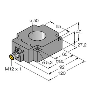 Capteur inductif TURCK BI50R-Q80-2LU-H1141/S950 - détecteur de proximité inductif