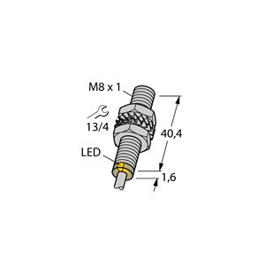 Capteur inductif TURCK BI1.5U-EG08-AP6X - détecteur de proximité inductif
