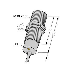 Capteur inductif TURCK BI10-M30-AZ3X/S120 - détecteur de proximité inductif