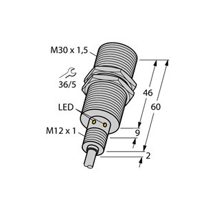 Capteur inductif TURCK BI15U-EM30WD-AP6X - détecteur de proximité inductif