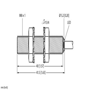 Capteur inductif TURCK BI2-EG08-AP6X/S100 - détecteur de proximité inductif