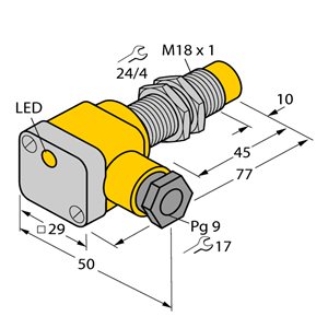 Capteur inductif TURCK NI12U-EG18SK-VP4X - détecteur de proximité inductif