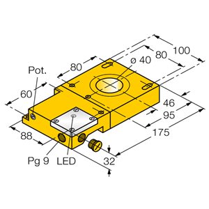 Capteur inductif TURCK NI40R-S32SR-VP44X - détecteur de proximité inductif