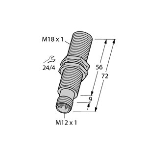 Capteur inductif TURCK BI8-M18E-LIU-H1141 - détecteur de proximité inductif