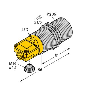 Capteur inductif TURCK BI25-G47SR-VN4X2 - détecteur de proximité inductif