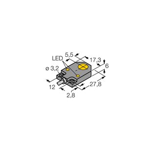 Capteur inductif TURCK BI3-Q06-AN6X2 - détecteur de proximité inductif