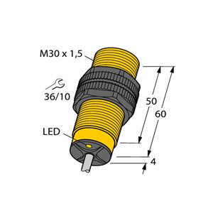 Capteur inductif TURCK NI15-S30-VP4X/S100 - détecteur de proximité inductif