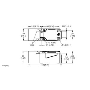 Capteur inductif TURCK NI40U-CP40-VN4X2 - détecteur de proximité inductif