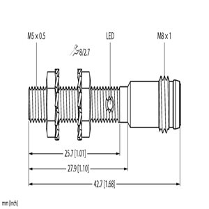 Capteur inductif TURCK BI1-EG05-AN6X-V1331 - détecteur de proximité inductif