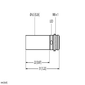 Capteur inductif TURCK BI1.5-EH6.5K-AN6X-V1131 - détecteur de proximité inductif