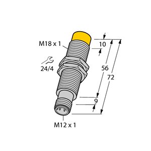 Capteur inductif TURCK NI8-M18E-LIU-H1141 - détecteur de proximité inductif