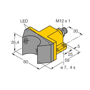 Capteur inductif TURCK NI4-DSU35-2Y1X2-H1140 - détecteur de proximité inductif