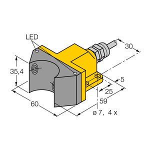 Capteur inductif TURCK NI4-DSU35-2Y1X2 - détecteur de proximité inductif