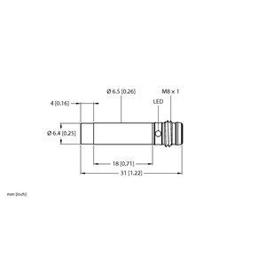 Capteur inductif TURCK NI3-EH6.5K-AN6X-V1131 - détecteur de proximité inductif
