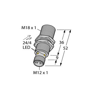 Capteur inductif TURCK BI5U-EM18-AN6X-H1141 - détecteur de proximité inductif