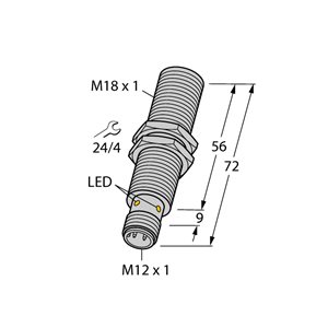 Capteur inductif TURCK BI8-M18E-VP6X-H1141 - détecteur de proximité inductif